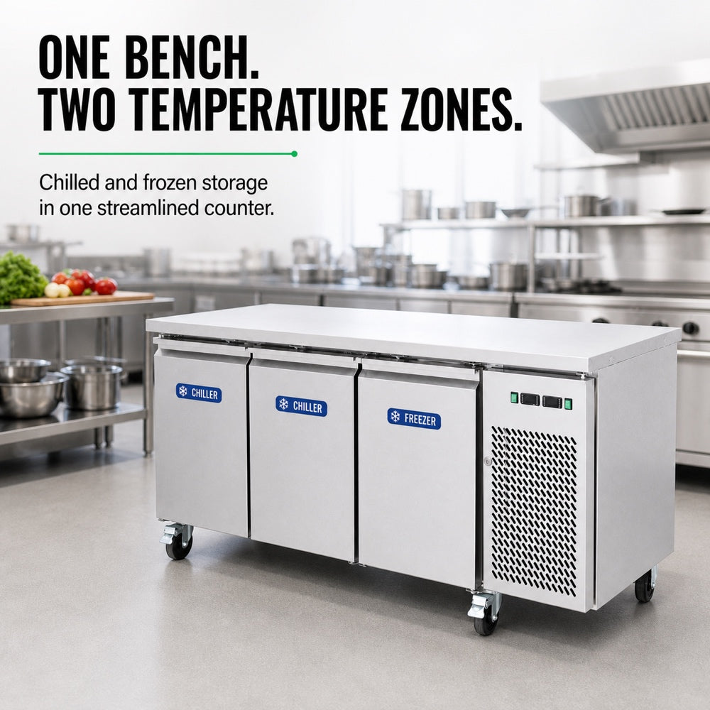Image of Thermaster GN3100DT Dual-Temperature GN Counter Refrigerator