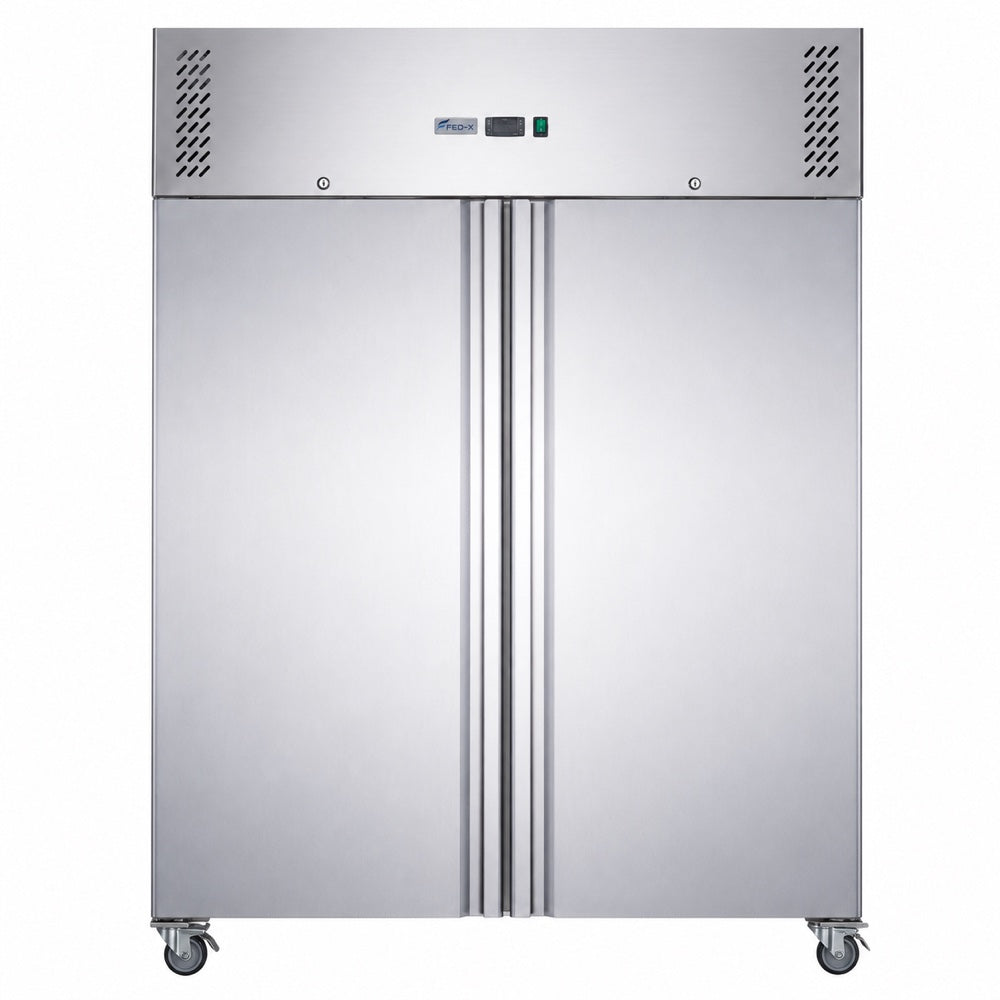 Image of FED-X XURF1200SFV S/S Two Full Door Upright Freezer