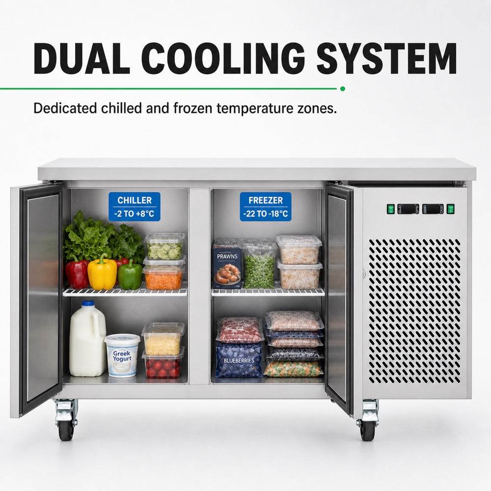 Image of Thermaster GN2100DT Dual-Temperature GN Counter Refrigerator