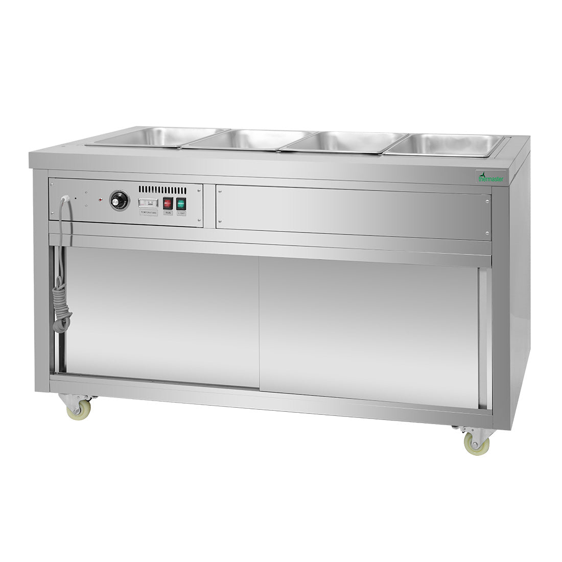 Image of Thermaster Premium Wet and Dry Bain Marie Food Display 4x1/1 GN Pans PG150FE-XB