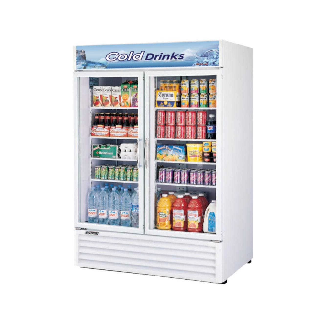 Image of Turbo Air FRS-1350RS Two Sliding Doors Upright Fridge 1315L