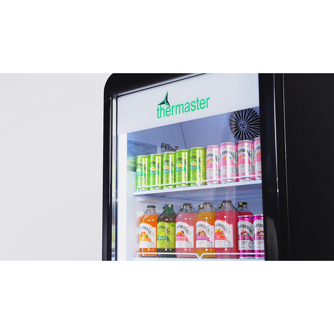 Image of Thermaster SDC-343B Upright Glass Door Beverage Fridge