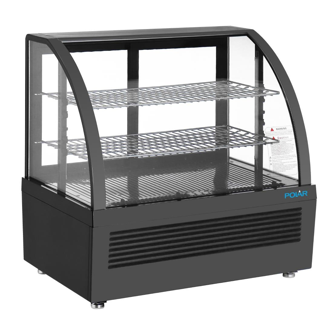 Image of Polar C-Series Countertop Display Fridge Black - 100Ltr