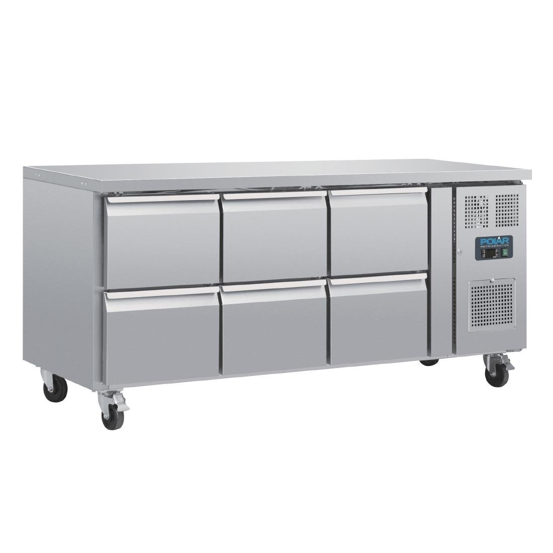 Image of Polar U-Series Six Drawer Gastronorm Counter Fridge
