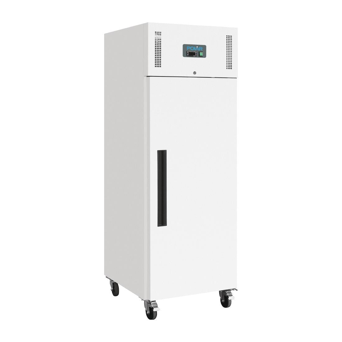 Image of Polar Gastro Refrigerated Single Door Upright White Exterior - 600Ltr 21cuft