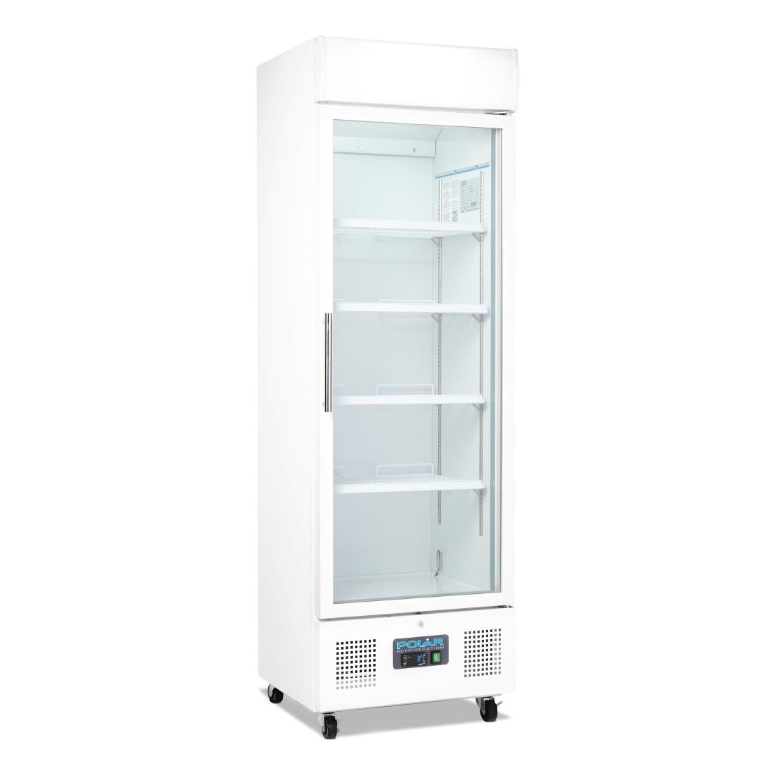 Image of Polar G-Series Upright Display Fridge White - 350Ltr