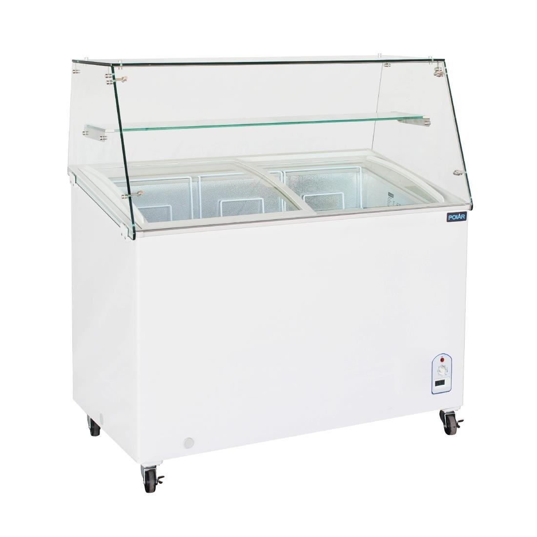 Image of Polar G-Series Display Chest Freezer - 200Ltr with Glass Surround