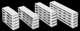 Image of Stainless Steel ULT Freezer Rack 5x5 (140 x 685 x 293mm)