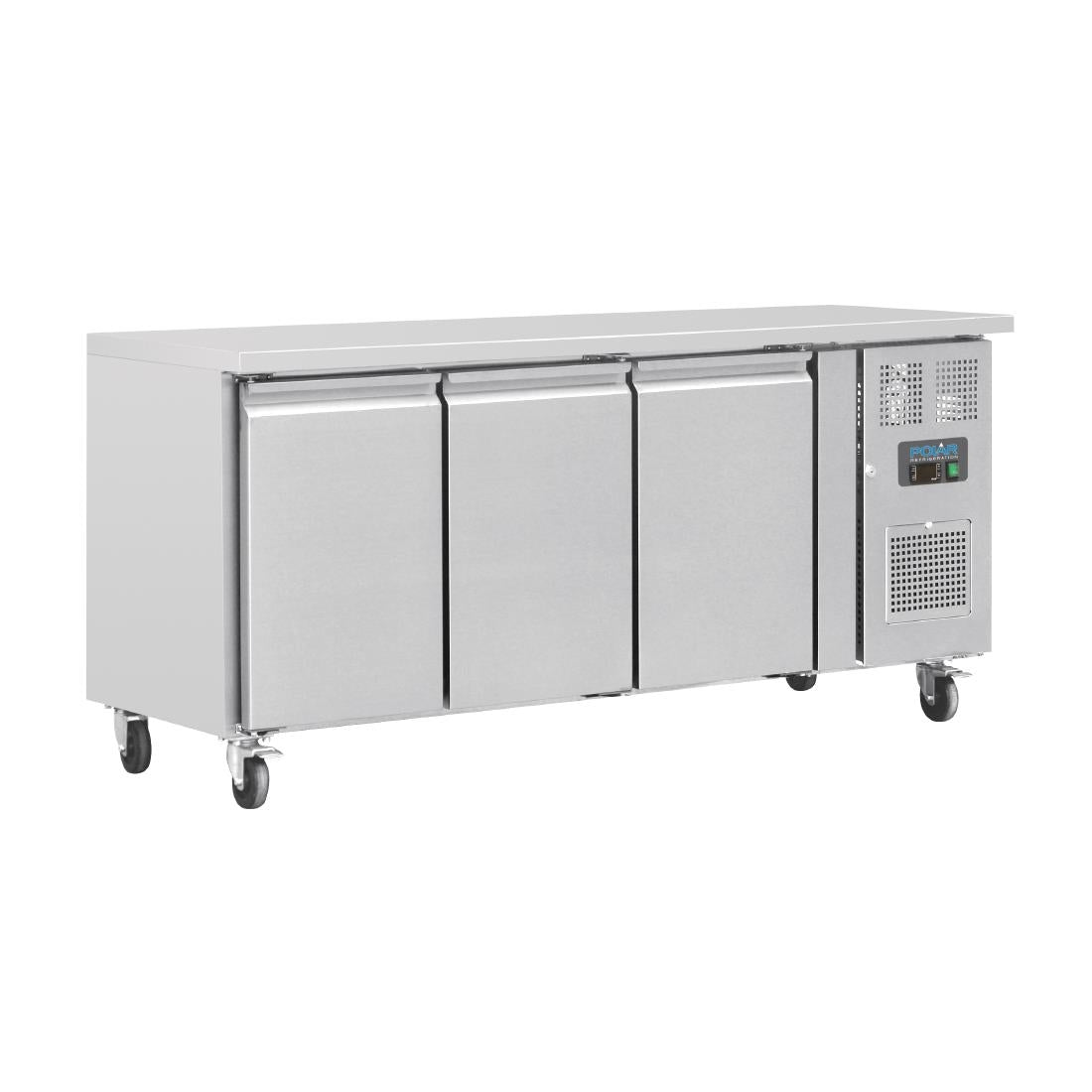 Image of Polar U-Series Triple Door Counter Fridge 339Ltr