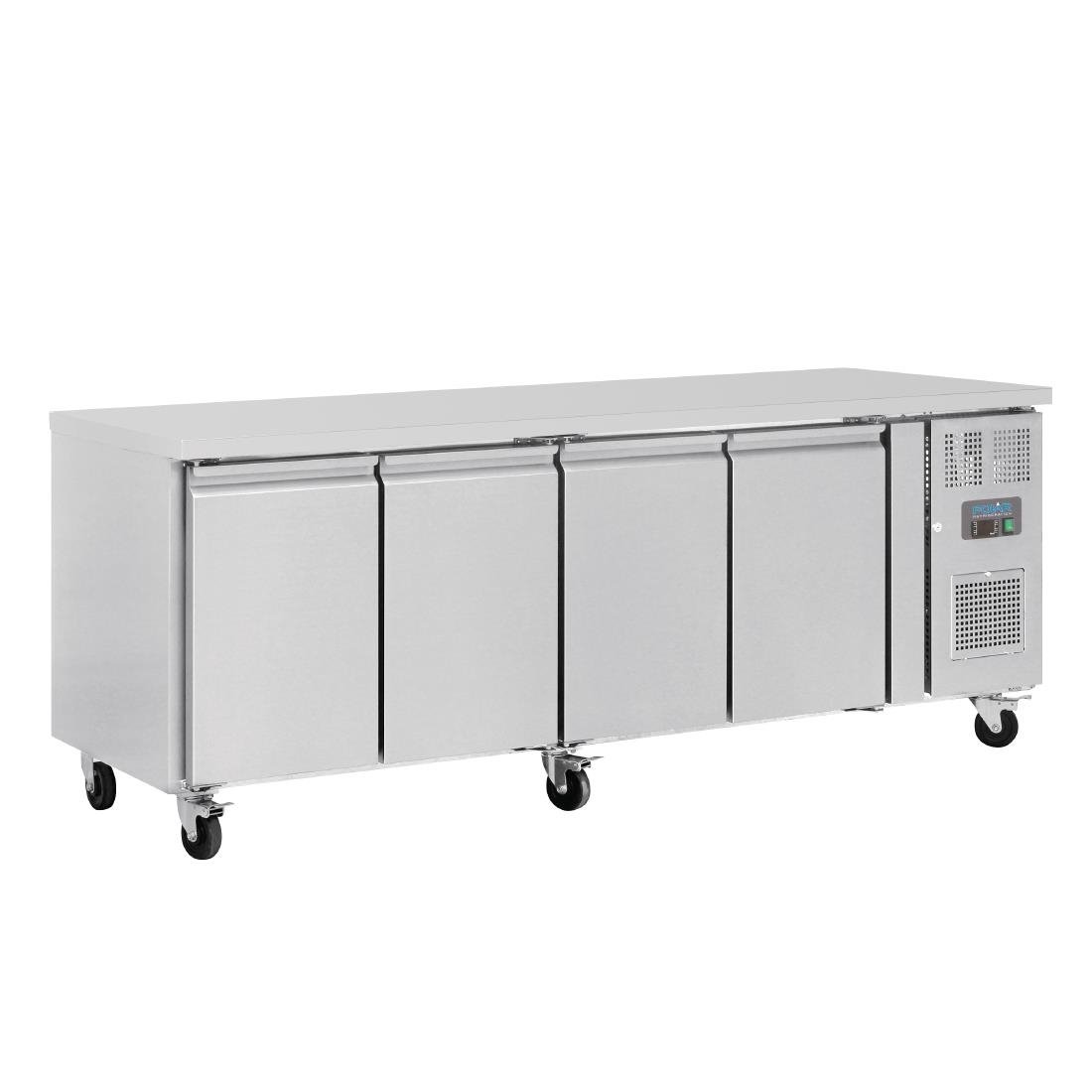 Image of Polar U-Series Four Door Counter Fridge 449Ltr