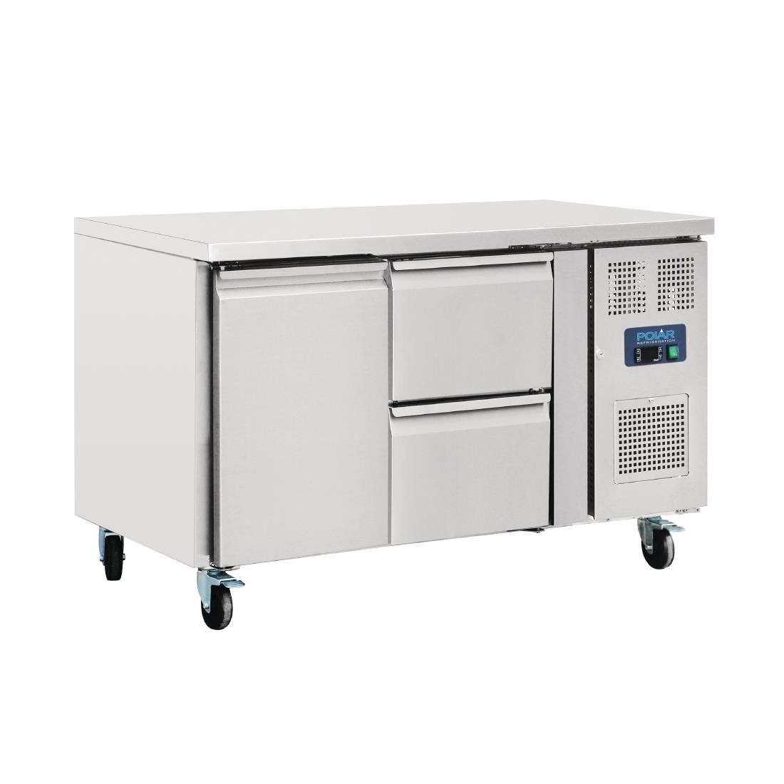 Image of Polar U-Series Double Drawer Counter Fridge 282Ltr