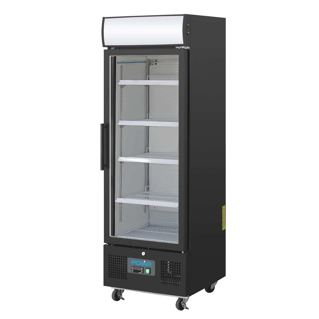 Image of Polar G-Series Upright Display Fridge Black - 218Ltr