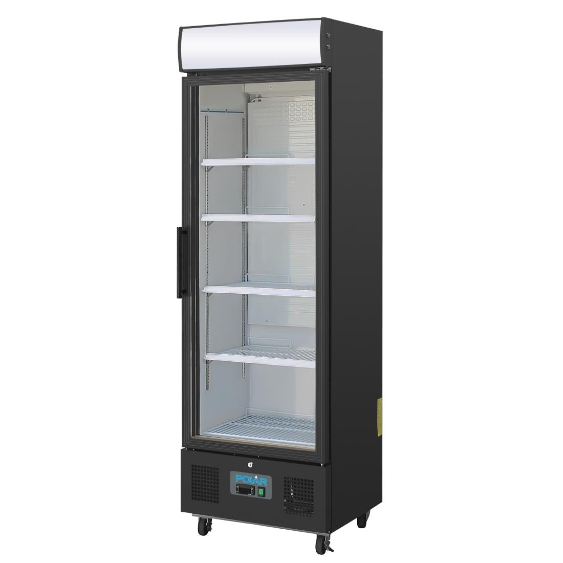 Image of Polar G-Series Upright Display Fridge Black - 368Ltr