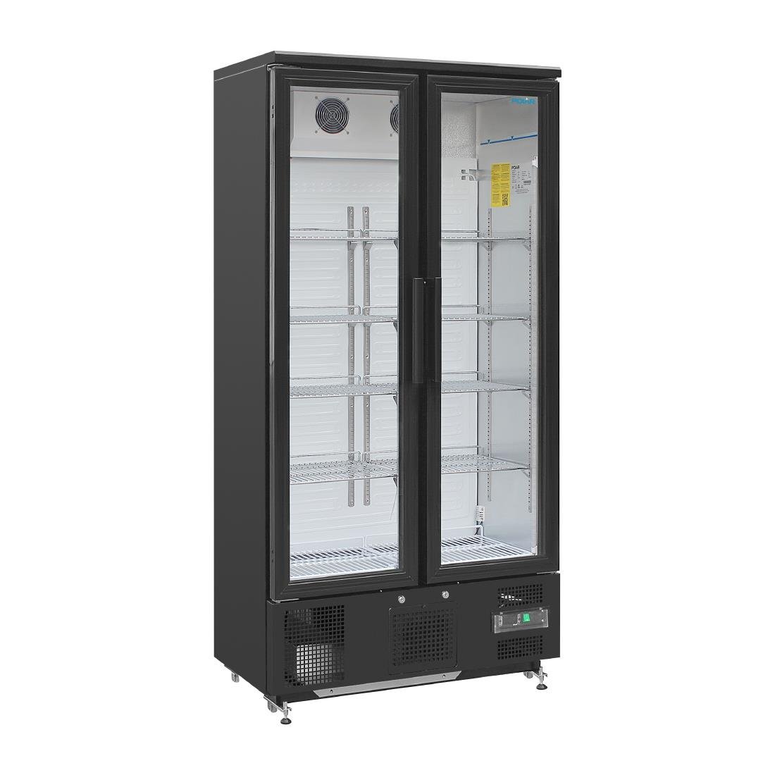 Image of Polar G-Series Upright Back Bar Cooler with Hinged Doors 490Ltr
