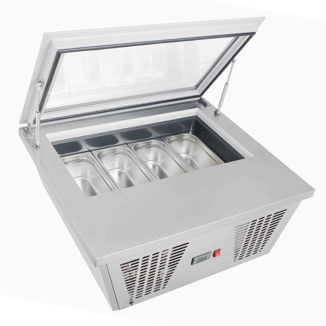 Image of Polar G-Series Countertop Display Freezer Servery - 4 x Napoli Pans