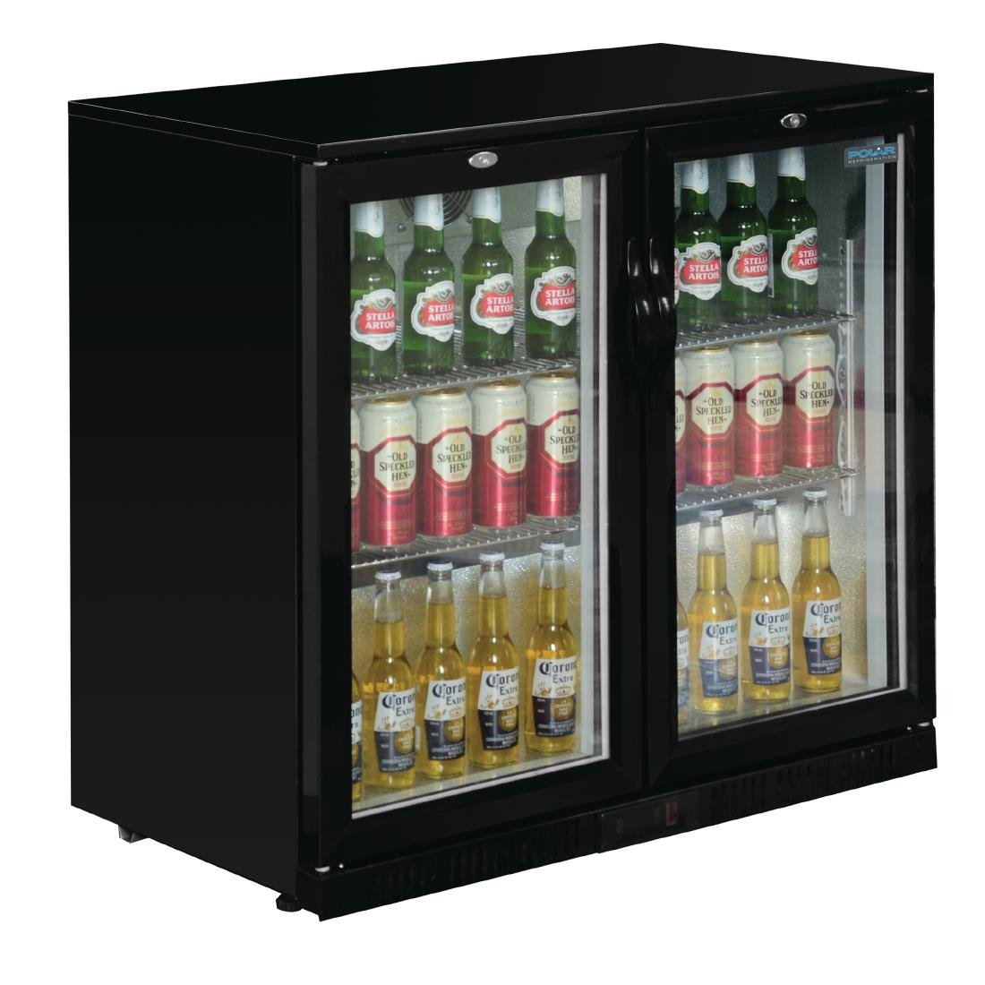 Image of Polar G-Series Back Bar Cooler with 2 Hinged Doors 208Ltr