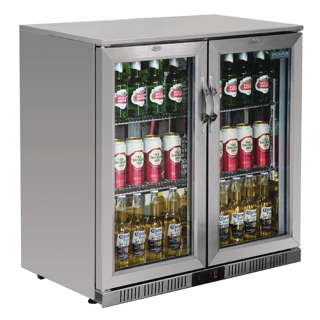 Image of Polar G-Series Back Bar Cooler with Hinged Doors Stainless Steel - 208Ltr