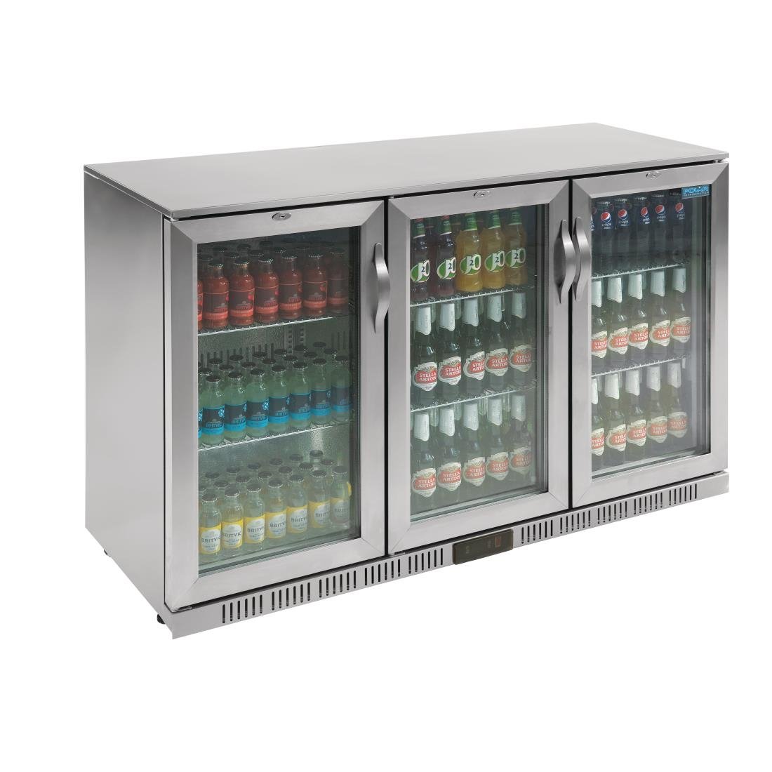 Image of Polar G-Series Back Bar Cooler with Hinged Doors Stainless Steel 330Ltr