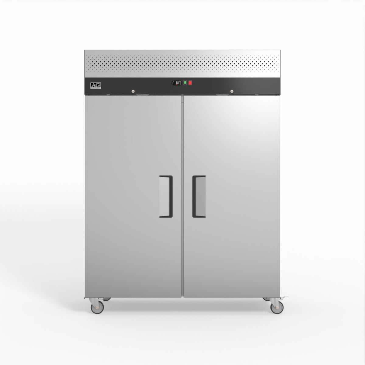 AG Equipment GNX1400BT Commercial 1300 Litre Upright Double Stainless Steel Door Freezer