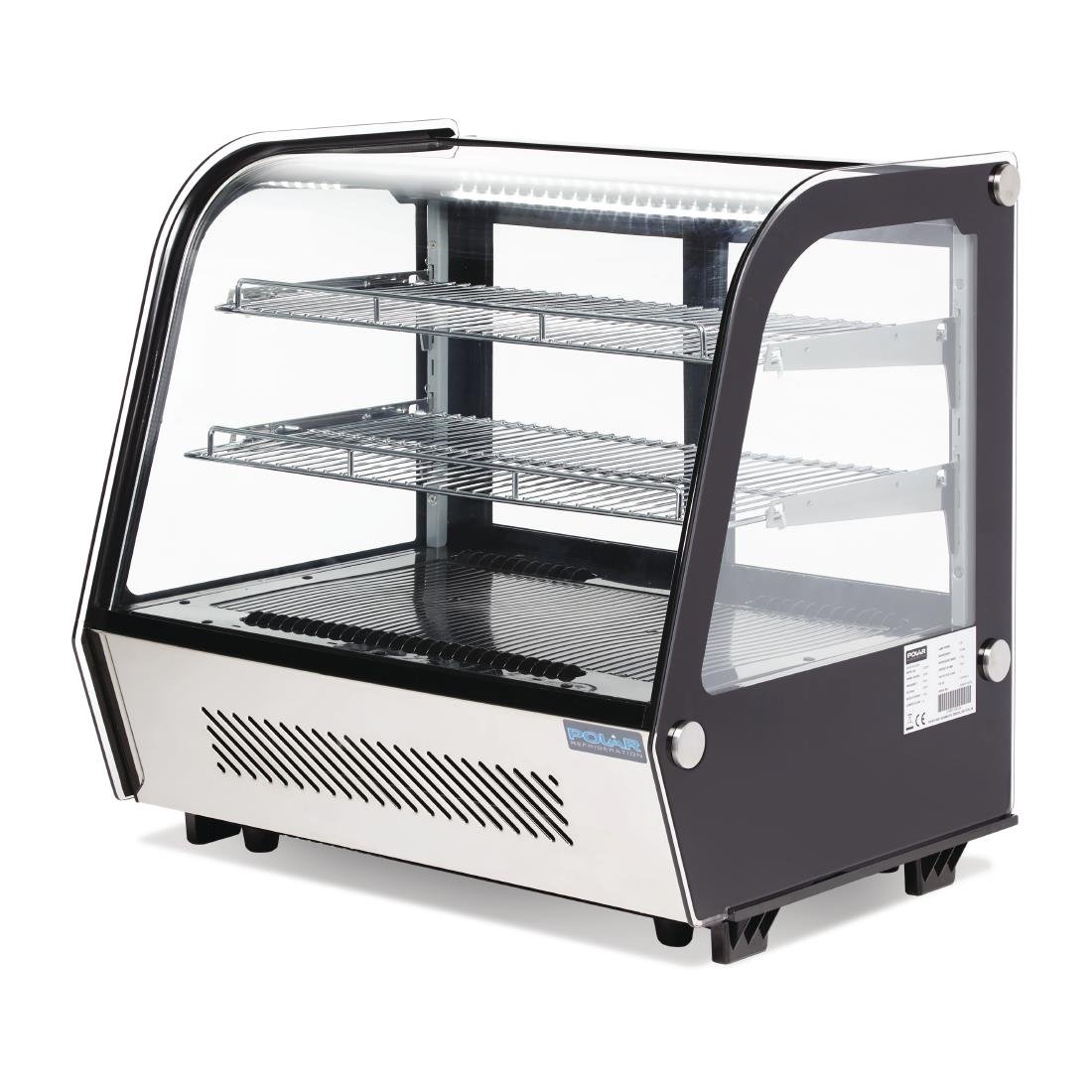 Image of Polar G-Series Energy Efficient Countertop Food Display Fridge Black - 120Ltr
