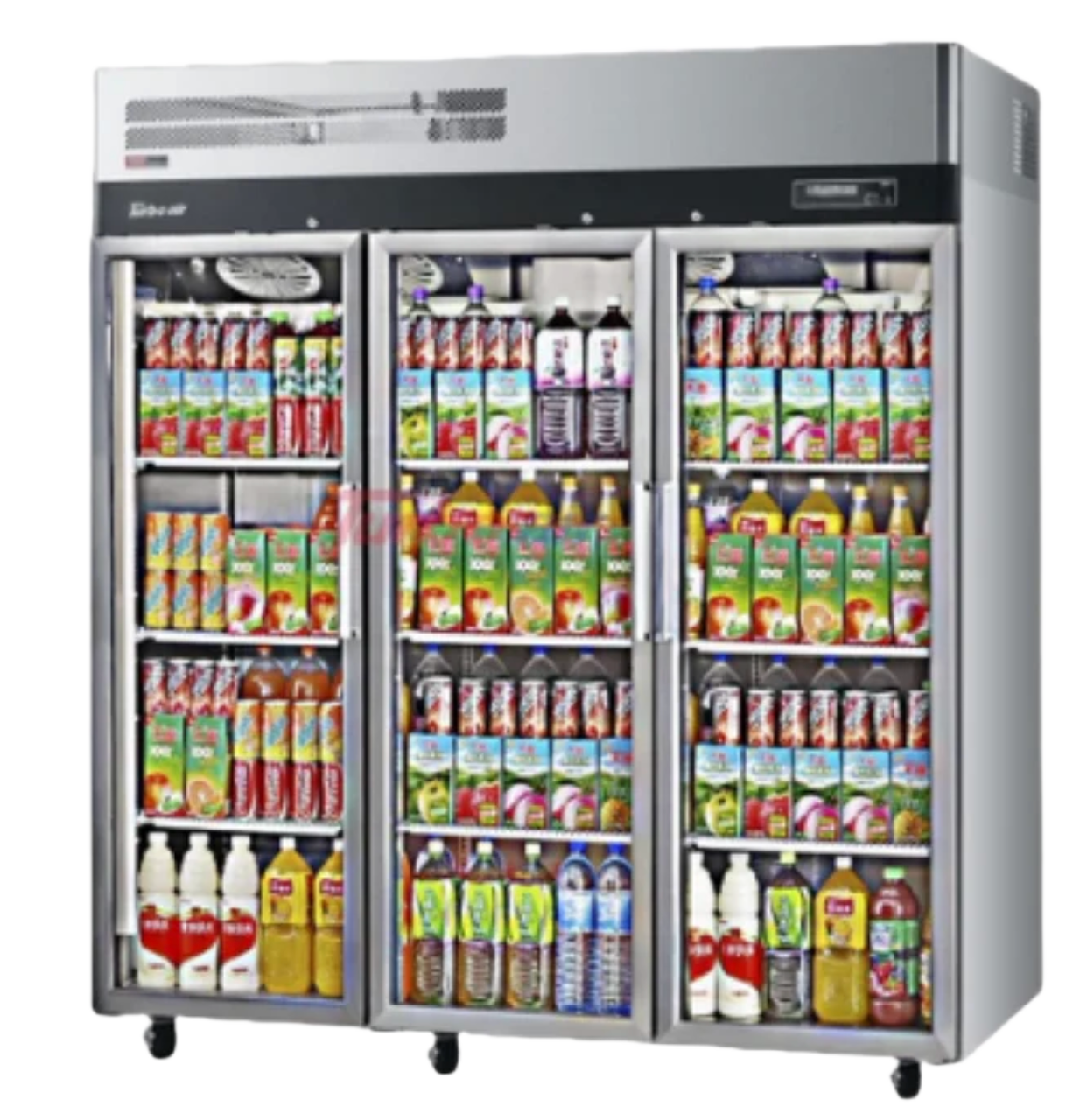Image of Turbo Air KR65-3G-N 3 Glass Doors Upright Fridge 1876L