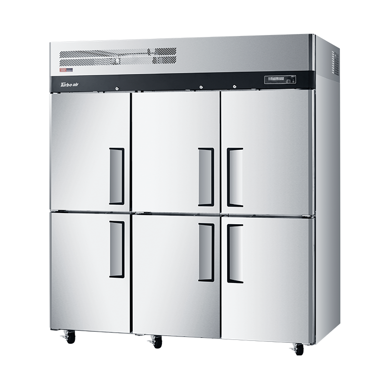 Image of Turbo Air KRF65-6-N 6 Half Doors Upright Fridge/Freezer 575L