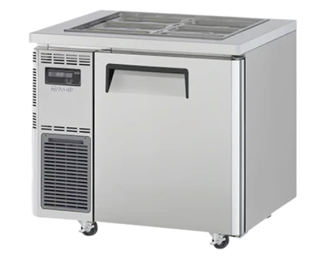 Image of Turbo Air KSR9-1-N 1 Solid Door Underbench Salad Prep Fridge 213L