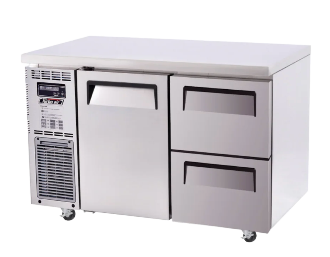 Image of Turbo Air KUR12-2D-2-N 1 Door 2 Drawers Underbench Fridge 311L