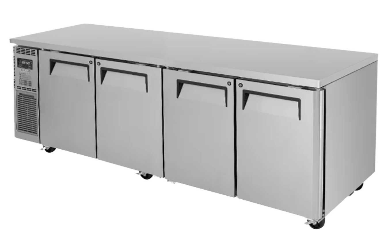 Image of Turbo Air KUR24-4-N 4 Solid Doors Underbench Fridge 705L