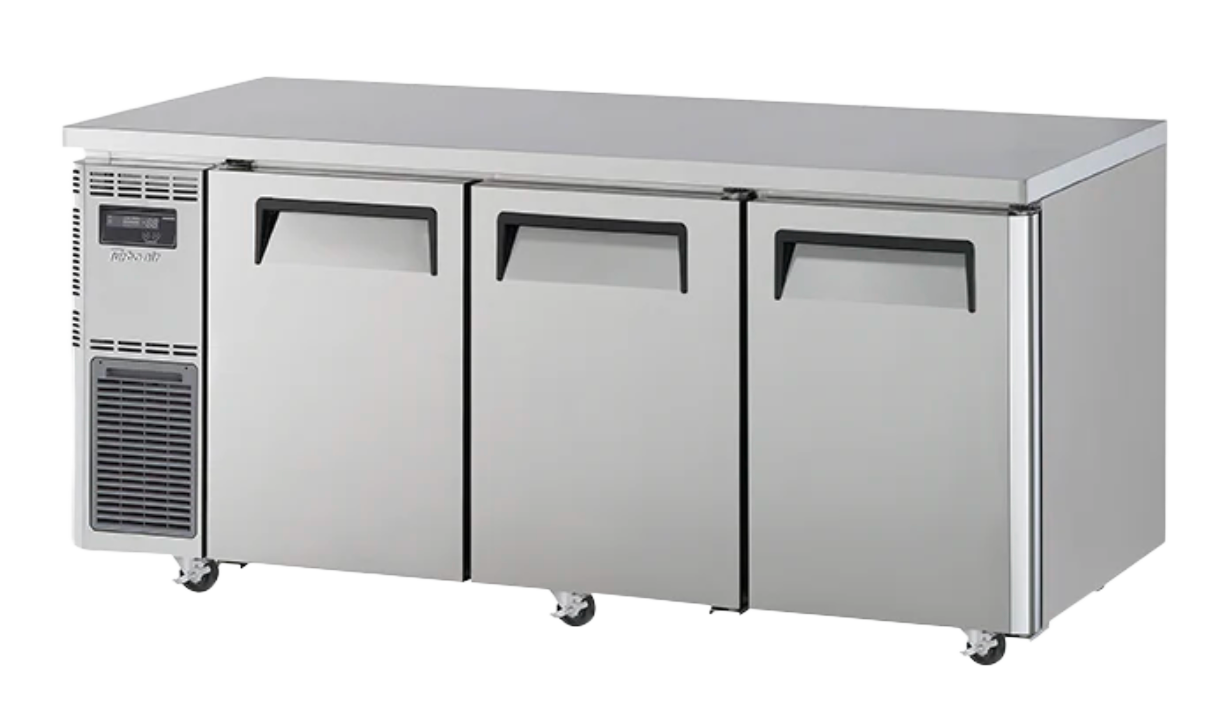 Image of Turbo Air KURF18-3-N 3 Solid Doors Underbench Fridge/Freezer 151L