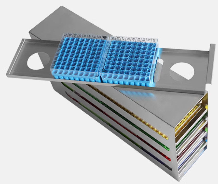 Image of One-Piece Stainless ULT Freezer Rack 5x4 (140 x 560 x 290mm)