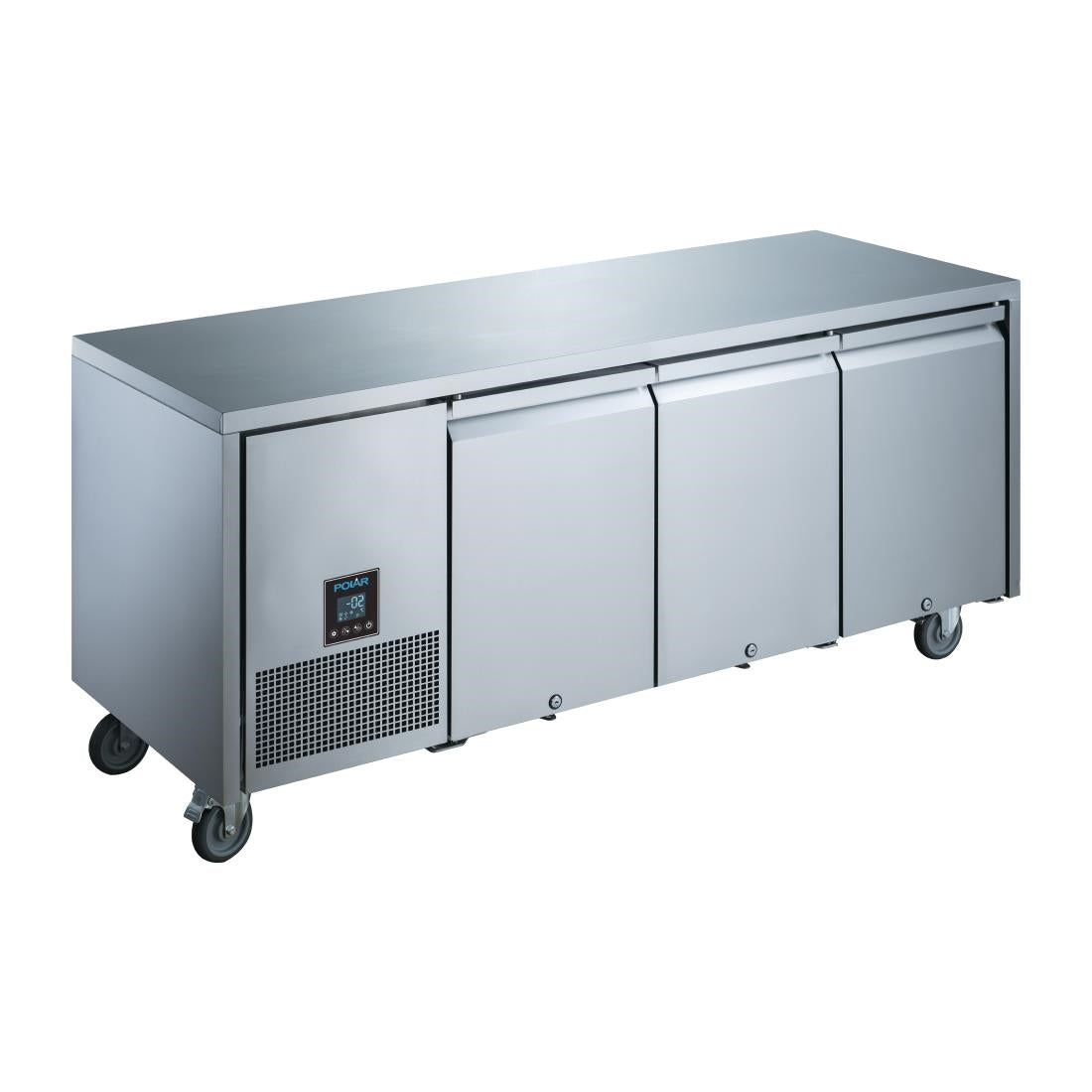 Image of Polar U Series 3 Door Counter Refrigerator - 307Ltr