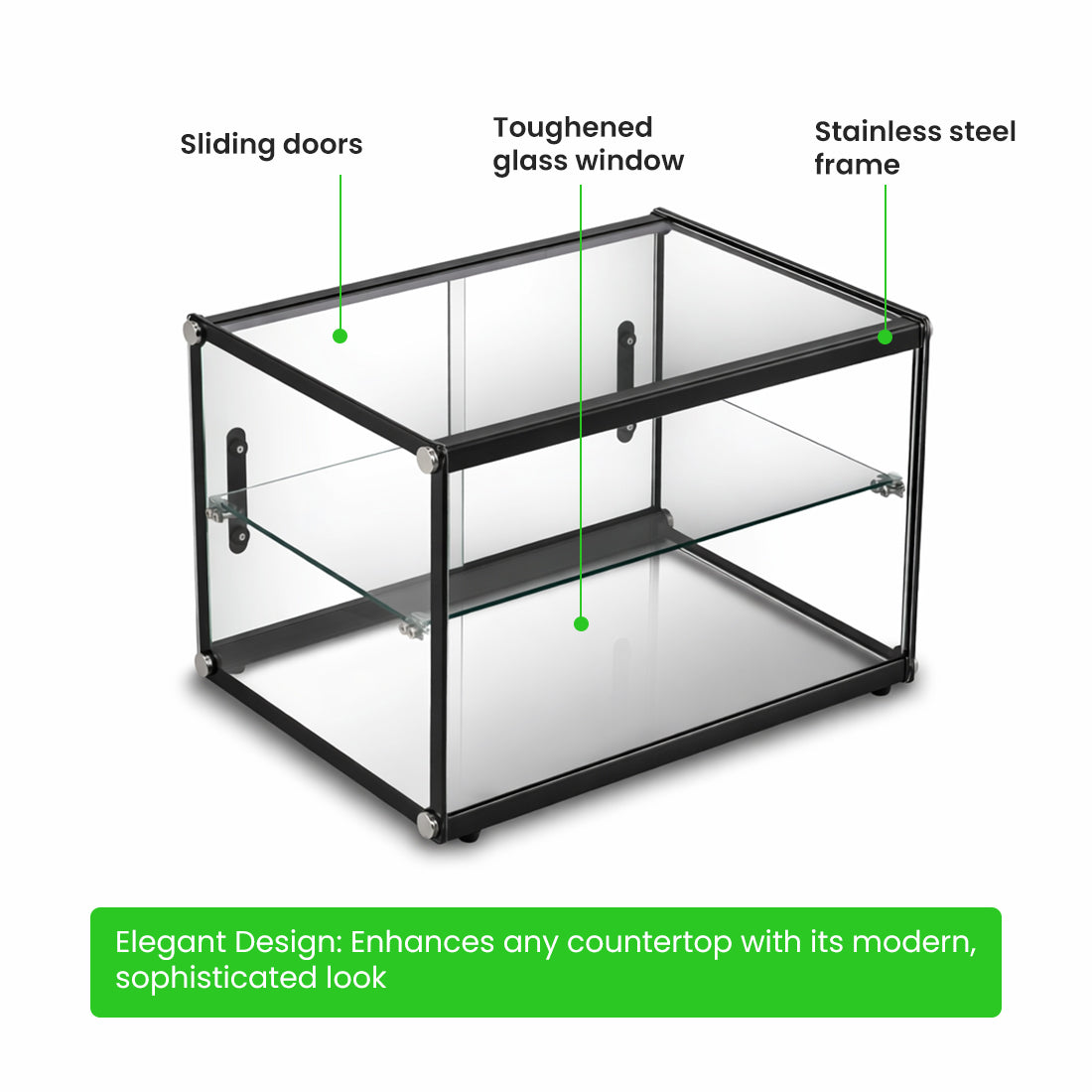 Image of Bonvue AD2-550 Pre-assembled Two Layer Ambient Showcase