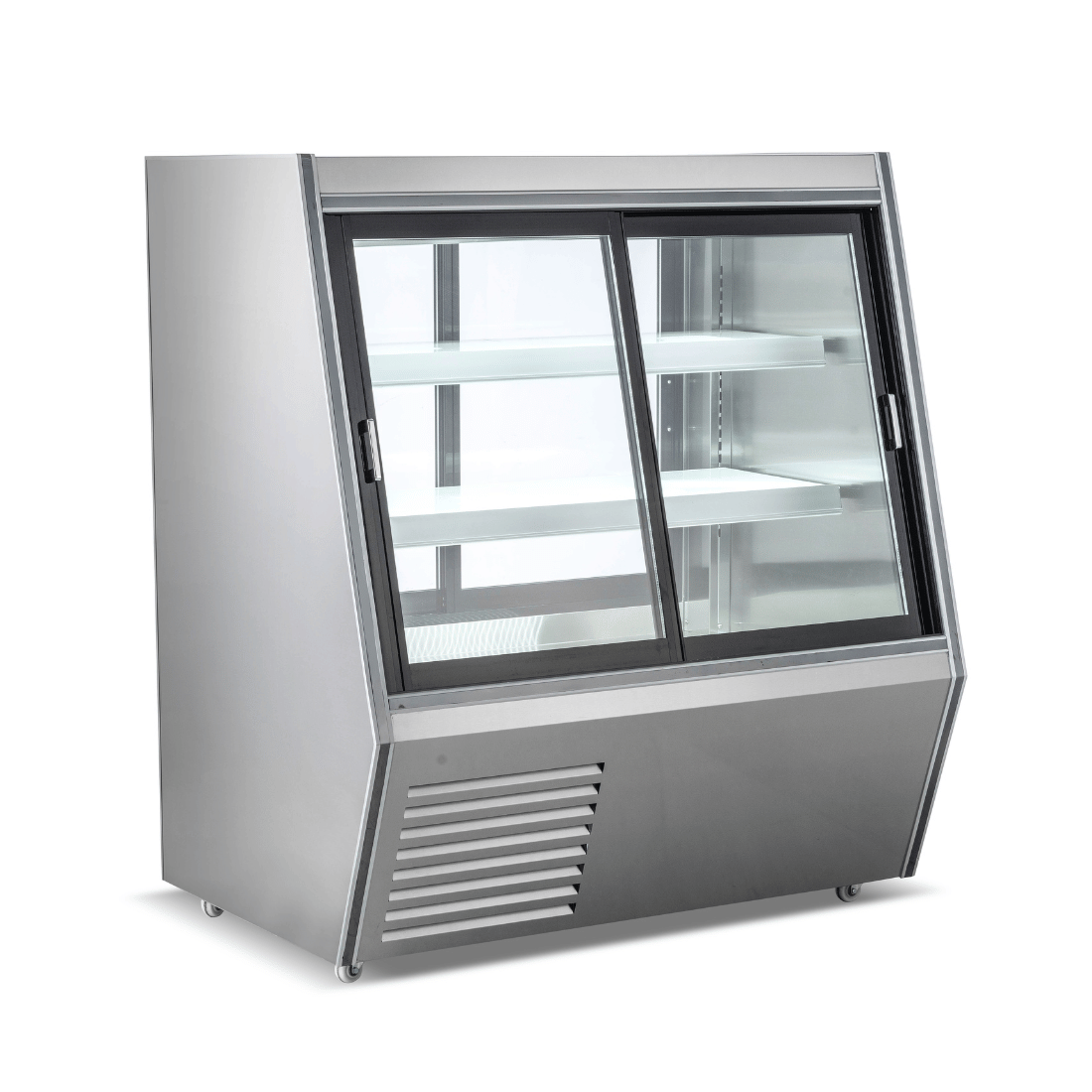 Image of Bonvue AMS-12DD Dual-Access Refrigerated Deli, Meat and Seafood Display Case