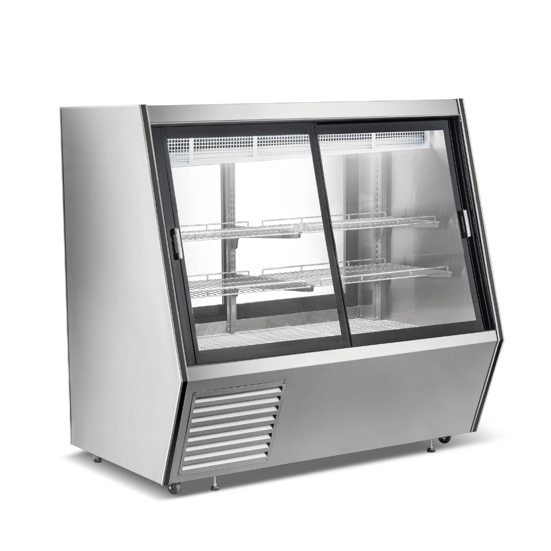 Image of Bonvue AMS-15DD Dual-Access Refrigerated Deli, Meat and Seafood Display Case