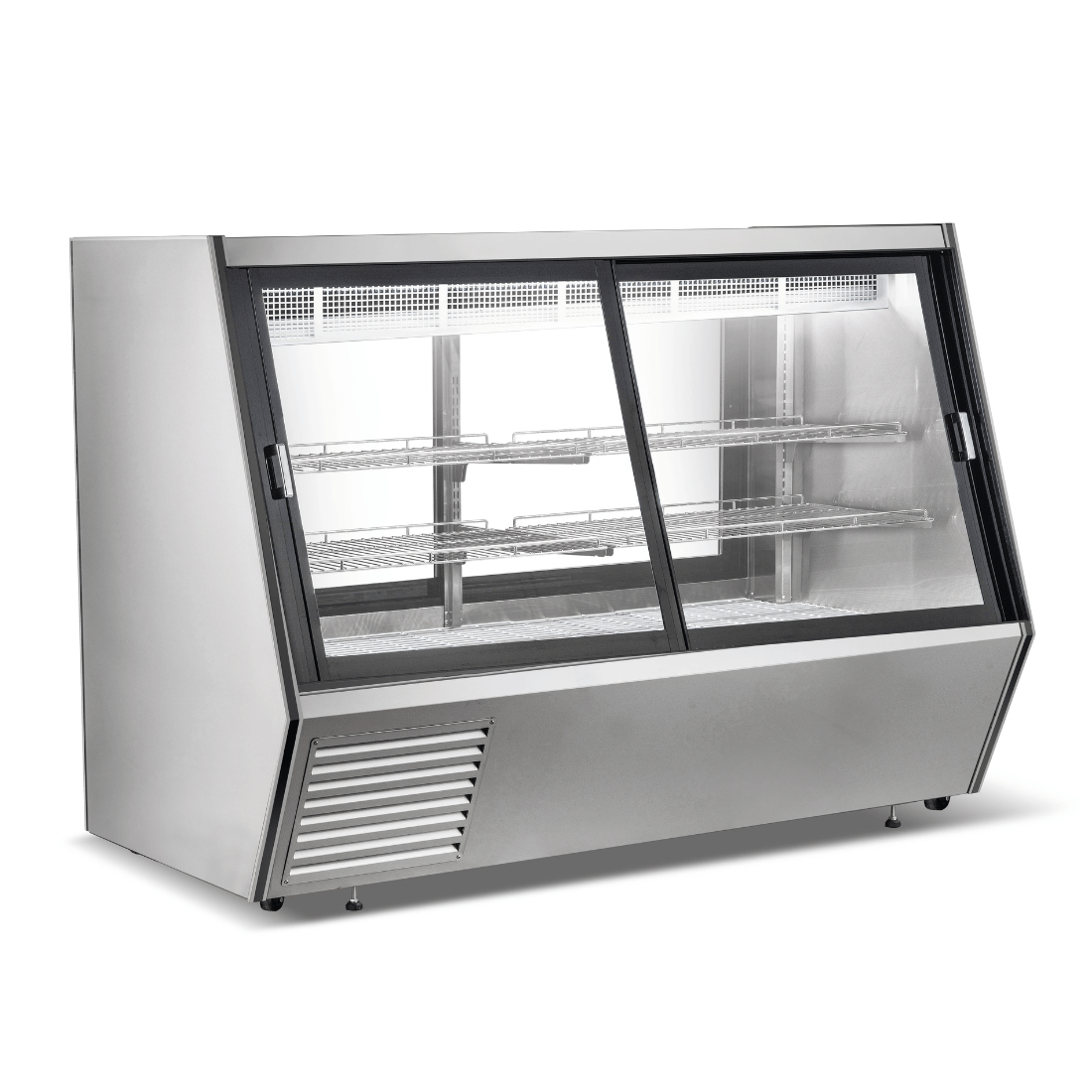Image of Bonvue AMS-21DD Dual-Access Refrigerated Deli, Meat and Seafood Display Case