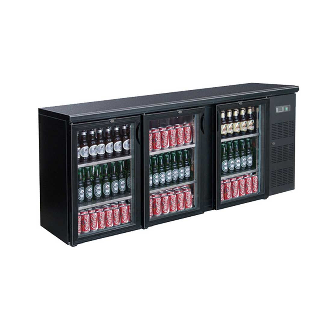 Image of Thermaster BC3100G Three Door Drink Bar Fridge/Cooler