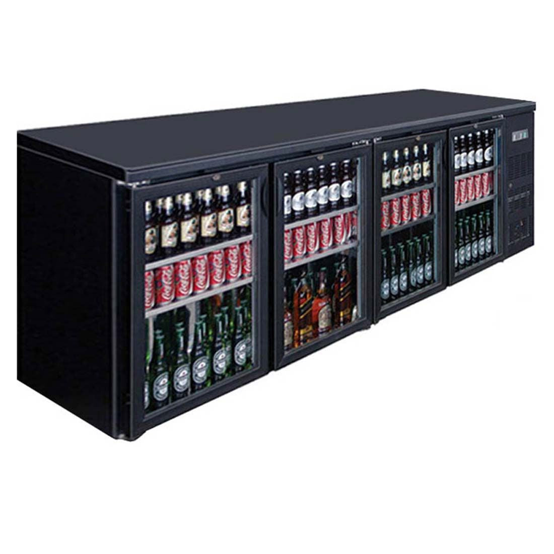Image of Thermaster BC4100G Four Door Drink Bar Fridge/Cooler