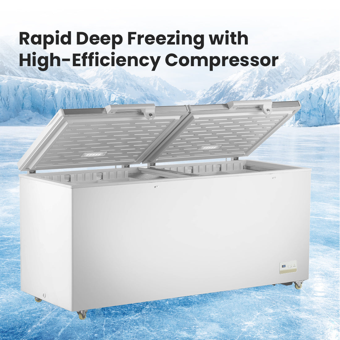 Image of Thermaster BD600F 600L Chest Freezer with Stainless Steel Lid