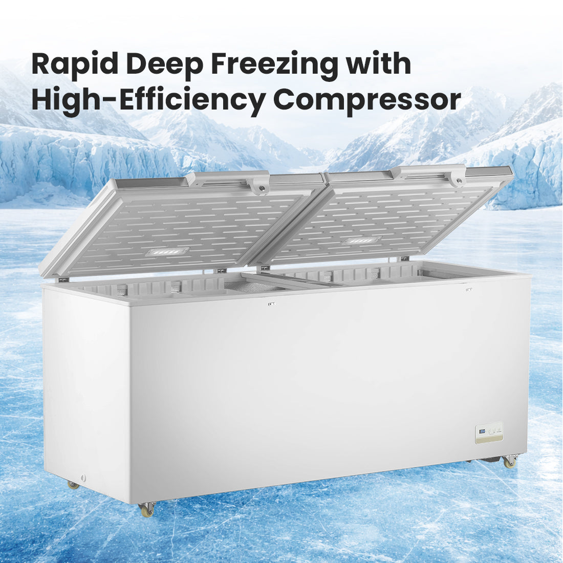 Image of Thermaster BD750F 750L Chest Freezer with Stainless Steel Lid