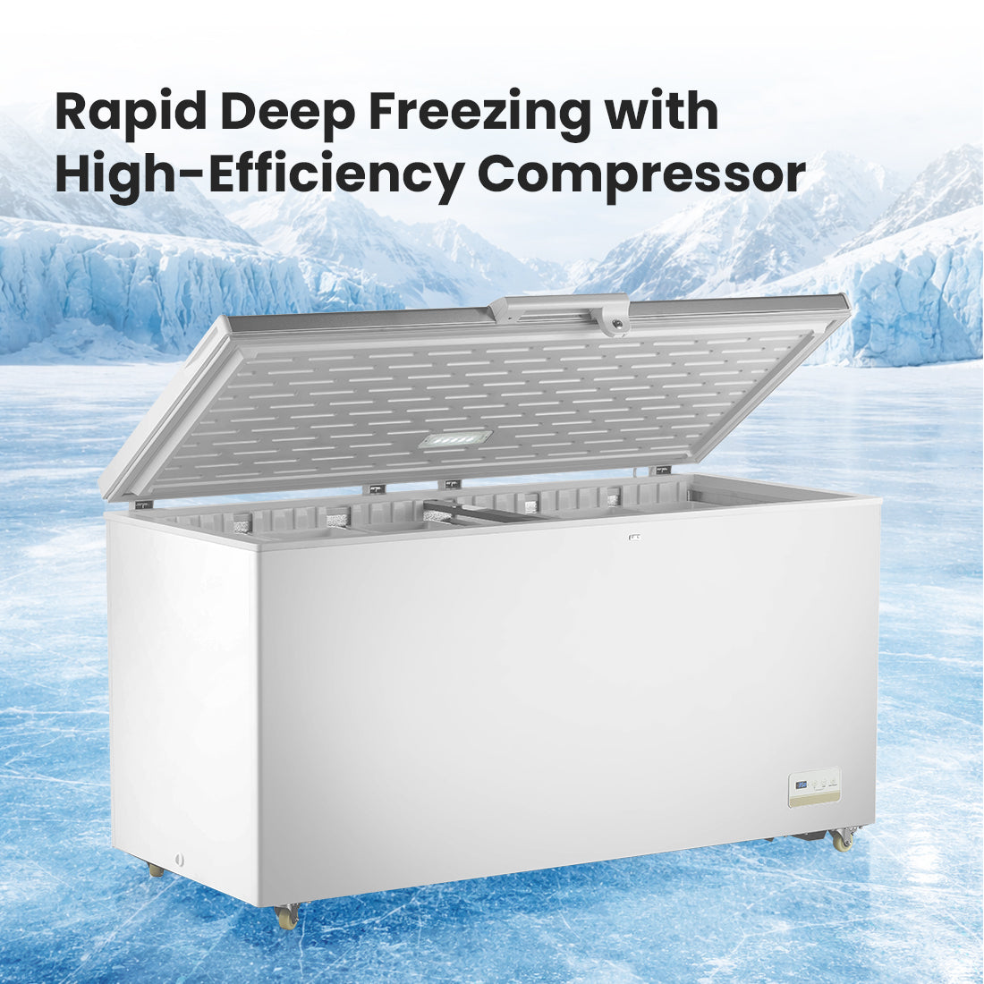 Image of Thermaster BD520F 520L Chest Freezer with Stainless Steel Lid