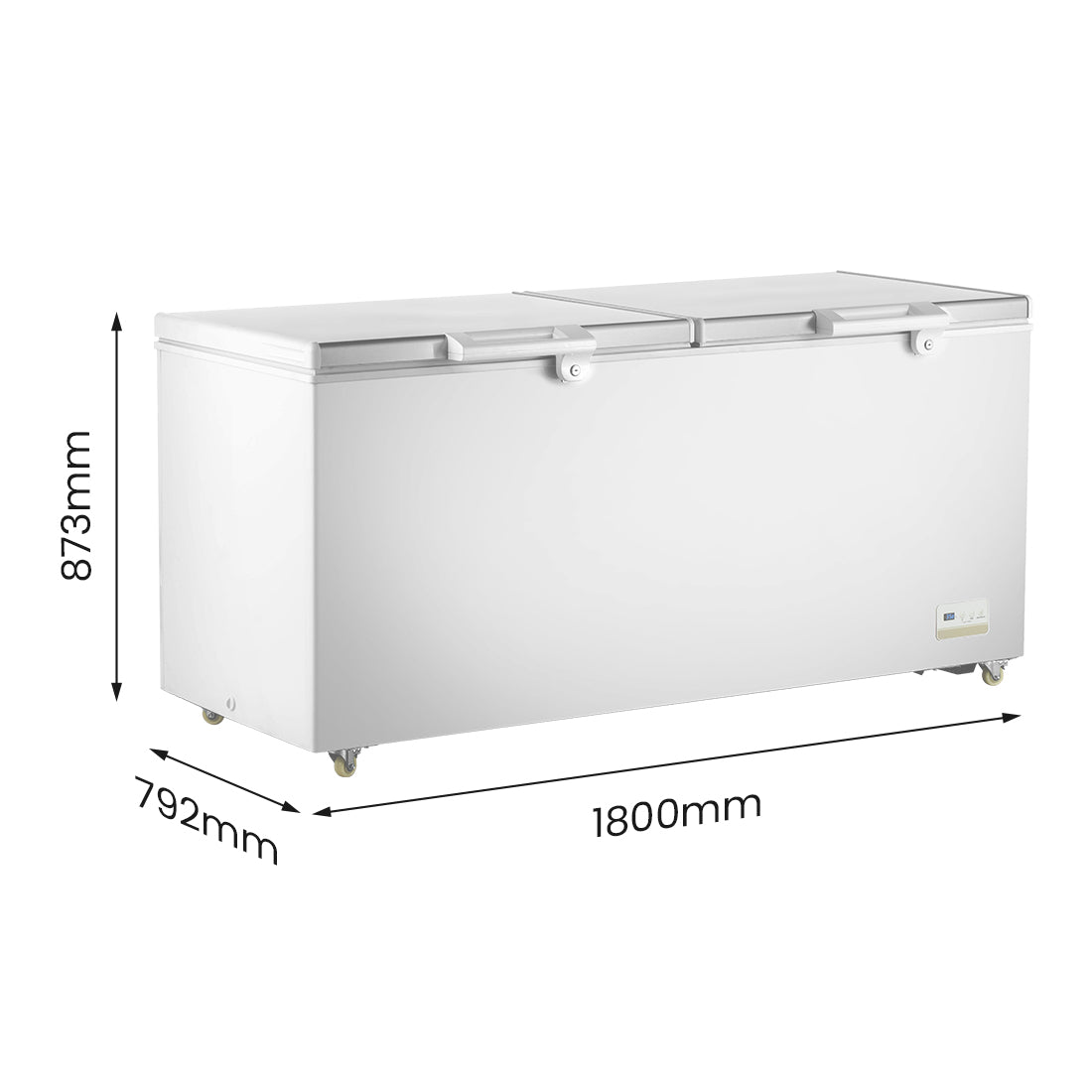 Image of Thermaster BD600F 600L Chest Freezer with Stainless Steel Lid