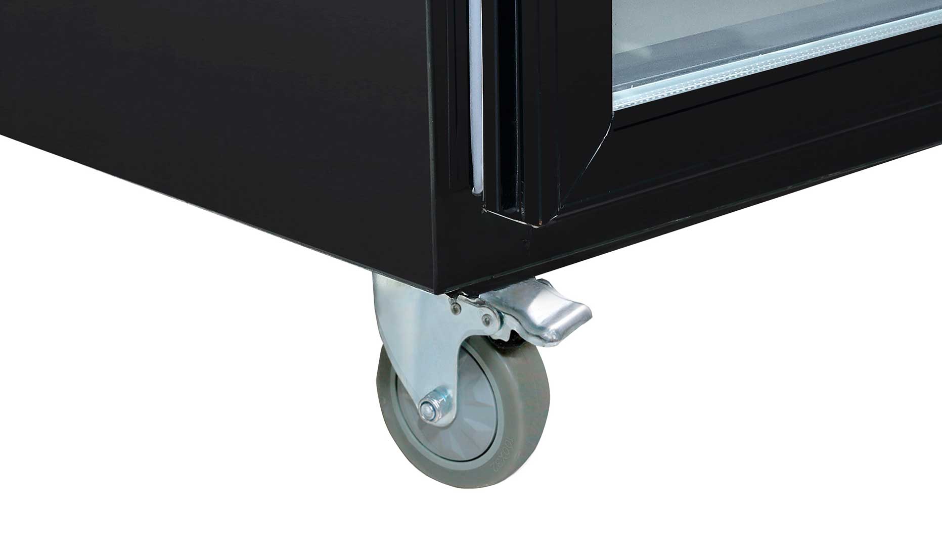 Image of Thermaster SUCG1000B Double Door Upright Display Fridge (Black)