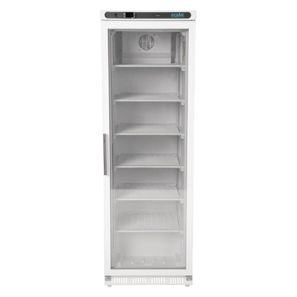 Image of Polar CB921-A C-Series Glass Door Display Freezer White 365Ltr