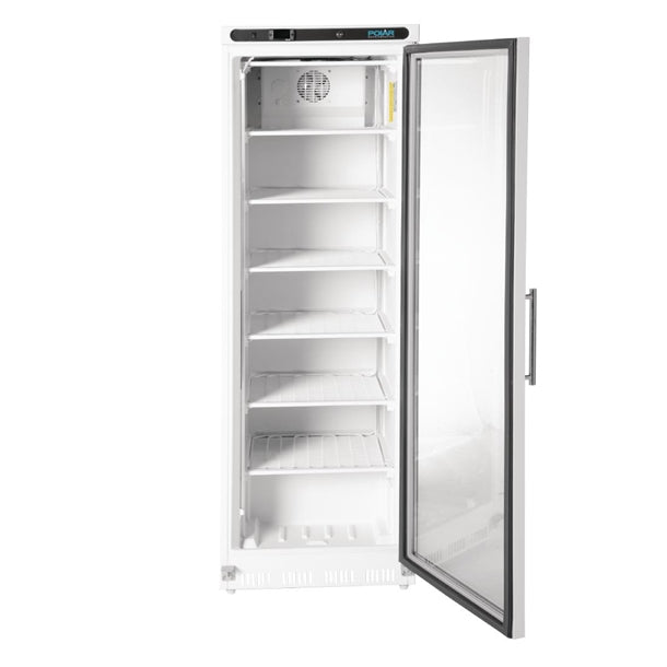 Image of Polar CB921-A C-Series Glass Door Display Freezer White 365Ltr