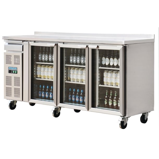 Image of Polar U-Series Premium Bar Fridge 3 Door St/St - 543Ltr