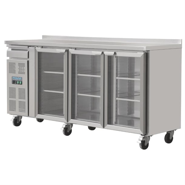 Image of Polar U-Series Premium Bar Fridge 3 Door St/St - 543Ltr