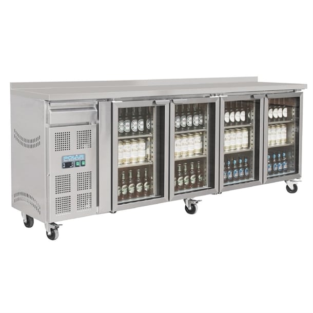 Image of Polar U-Series Premium Bar Fridge 4 Door St/St - 720Ltr
