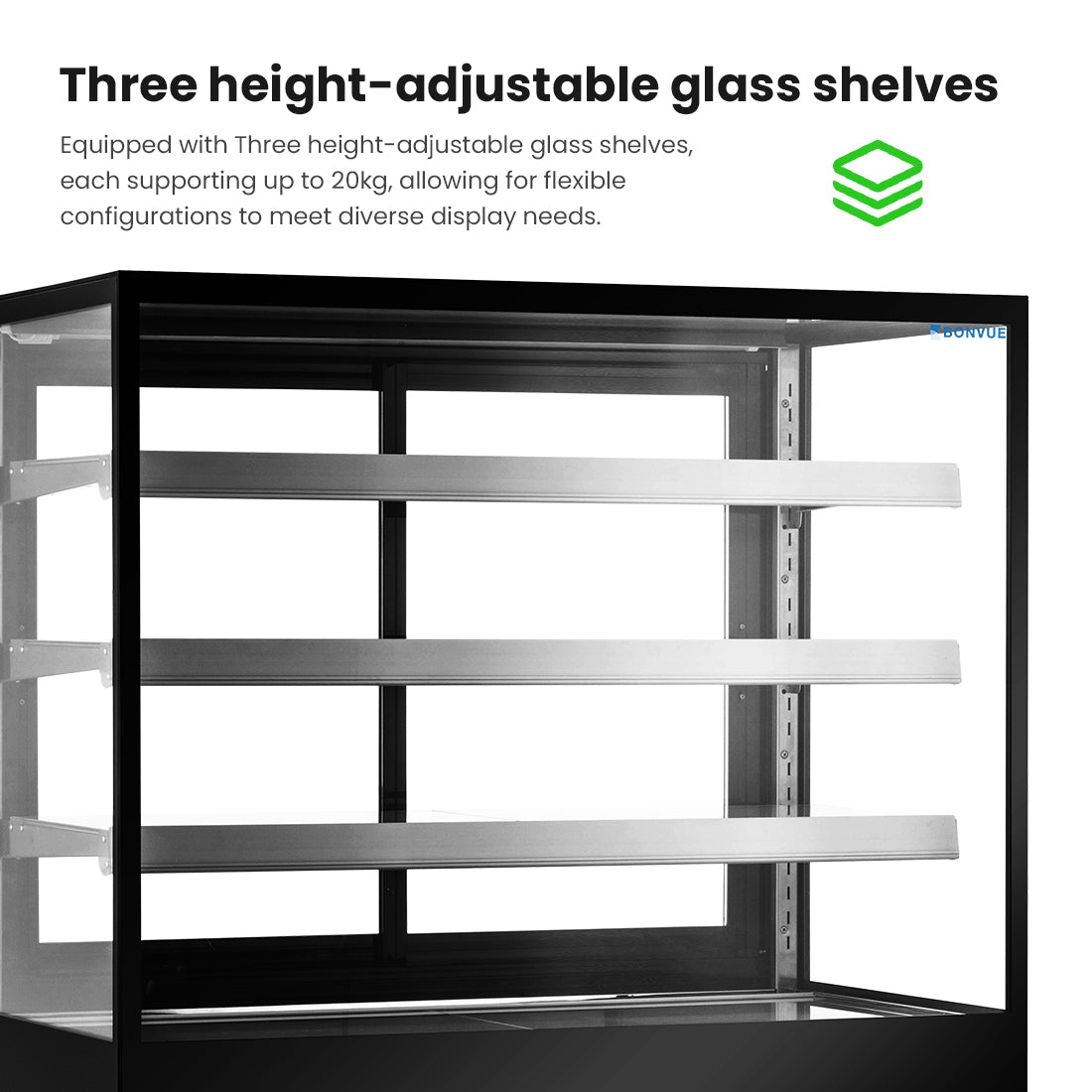 Image of Bonvue CL1200-3S Elite Cold Displays with 3 shelves