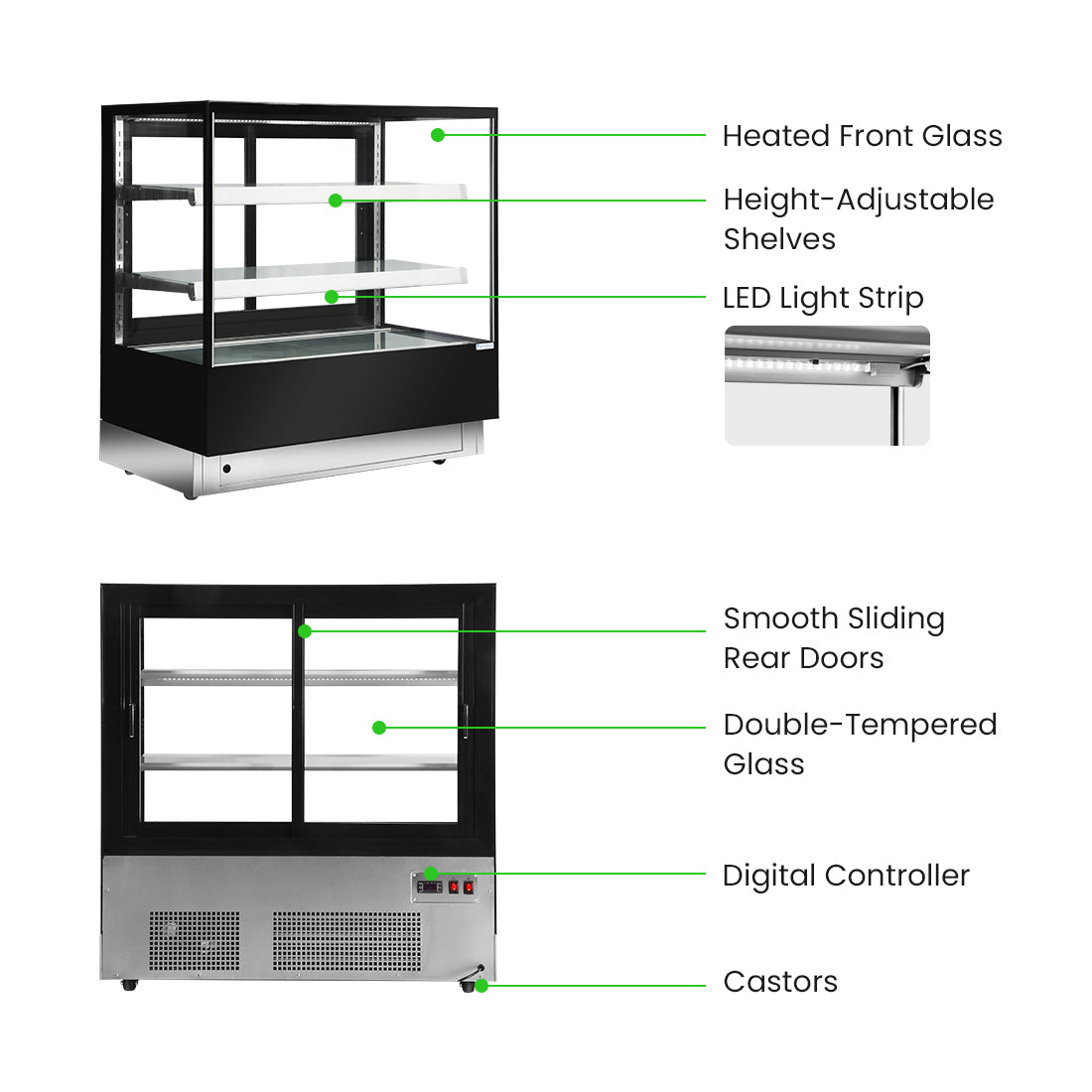 Image of Bonvue CL1200-2S Elite Cold Displays with 2 shelves